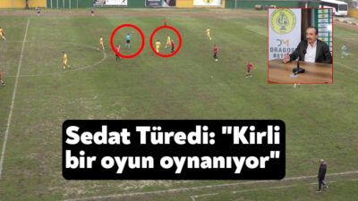 Darıca Gençlerbirliği Başkanı Sedat Türedi, Gölcükspor maçında "Hakem kırmızı kartı