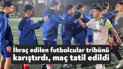 Kocaeli'de U17 Ligi'nde oynanan Derince Birlikspor - Kocaeli Güneşspor maçının