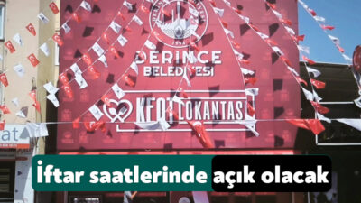 İlçe sakinlerinin yoğun ilgi gösterdiği Derince Kent Lokantası, Ramazan ayı