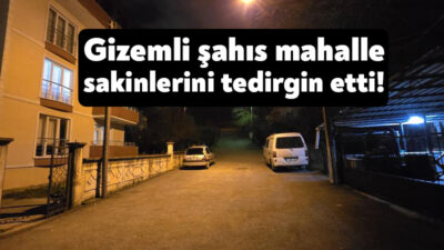 Kocaeli'nin Derince ilçesinde yanında valiz bulunan bir şahıs, akşam saatlerinde