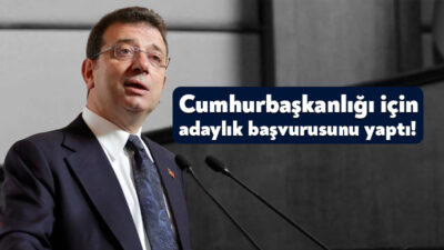 İstanbul Büyükşehir Belediye Başkanı Ekrem İmamoğlu, CHP’nin cumhurbaşkanı adaylığı ön