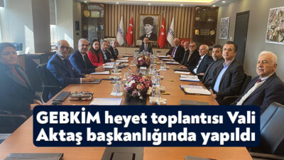 Gebze Kimyacılar (GEBKİM) Organize Sanayi Bölgesi Müteşebbis Heyet Toplantısı Vali