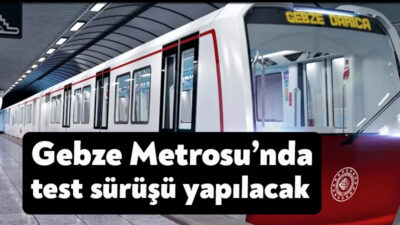 Kocaeli’nin ilk metrosu olan Gebze-Darıca Metrosu’nun inşaatının yüzde 85’i tamamlandı.