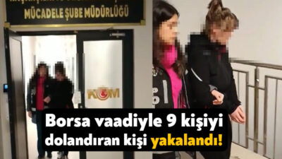 Kocaeli'nin Gölcük ilçesinde 9 kişiyi borsada yatırım vaadiyle dolandırdığı belirlenen