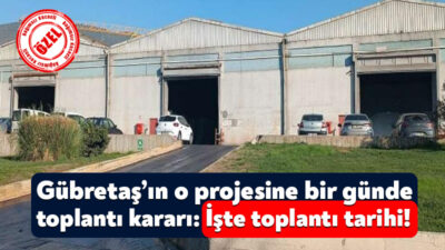 Kocaeli’nin en büyük fabrikalarından olan Gübretaş depolama tesisi için ÇED