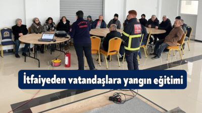 Kocaeli Büyükşehir Belediyesi İtfaiye Dairesi Başkanlığı, vatandaşlara yangın güvenliği eğitimi