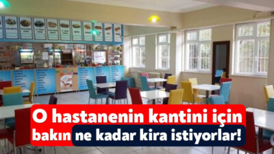 Kocaeli İl Sağlık Müdürlüğü, Karamürsel Devlet Hastanesi Kantini için kiralama