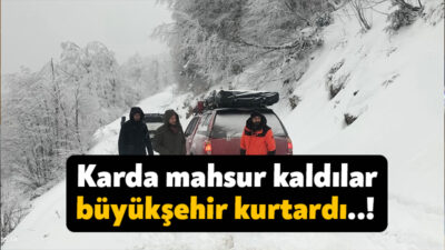 Kocaeli Büyükşehir Belediyesi Karla Mücadele Ekipleri, kırsal ve yüksek kesimlerde