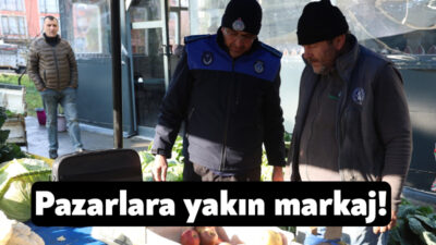 Kartepe Belediyesi Zabıta Müdürlüğü ekipleri, ilçe genelinde pazar yerlerinde denetim