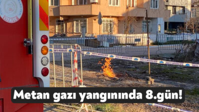 Kocaeli'nin Kartepe ilçesinde zemin etüdü sondaj çalışması sırasında çıkan metan