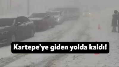 Hafta sonu kar keyfi için Kartepe’ye akın eden vatandaşlar trafiğe