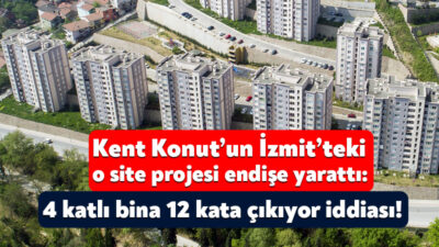 İzmit’te bulunan Akcakent Sitesi sakinleri istinat duvarının önüne yapılacak olan