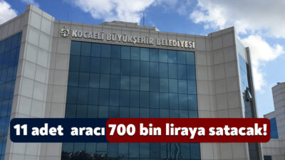 Kocaeli Büyükşehir Belediyesi 5 Mart’ta çekme belgeli muhtelif araç ve