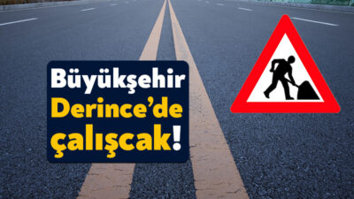 Kocaeli Büyükşehir Belediyesi’ne bağlı ekipler Derince’nin Çenedağ Mahallesi Denizciler Caddesi’nde