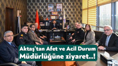 Kocaeli Valisi İlhami Aktaş, İl Afet ve Acil Durum Müdürlüğünü