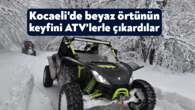 Türkiye'nin önemli turizm merkezlerinden olan Kartepe'ye bir haftadır yağan kar,
