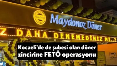 İçişleri Bakanı Ali Yerlikaya, Kocaeli’de de şubesi bulunan Maydonoz Döner’e