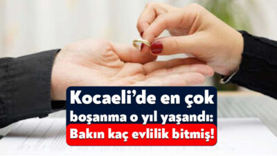 Türkiye İstatistik Kurumu, Türkiye’nin boşanma verilerini açıkladı. Buna göre, 2023