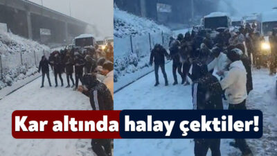 Kocaeli'de sabah saatlerinden itibaren etkili olan kar yağışı, zaman zaman