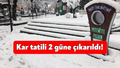 Kocaeli Valiliği bir gün süre ile ilan edilen kar tatilinin