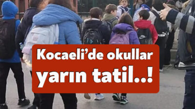 Marmara Denizi’nde meydana gelen 6.2 büyüklüğündeki depremin ardından Kocaeli Valiliği'nden
