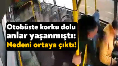 Kocaeli'nin İzmit ilçesinde şoförü fenalaşan özel halk otobüsü, önce bir