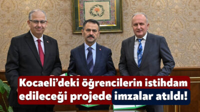 Kocaeli Valisi İlhami Aktaş, Kocaeli’deki öğrencilerin mezun olmadan iş hayatına