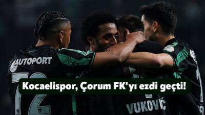 Trendyol 1. Lig’in 24. haftasında Kocaelispor, sahasında Ahlatcı Çorum FK’yı