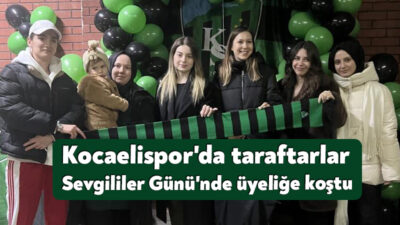 Trendyol Süper Lig'e çıkmak için hafta sayan Kocaelispor'a, 14 Şubat
