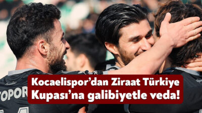 Ziraat Türkiye Kupası’nda Kocaelispor bugün Kırklarelispor ile karşı karşıya geldi.