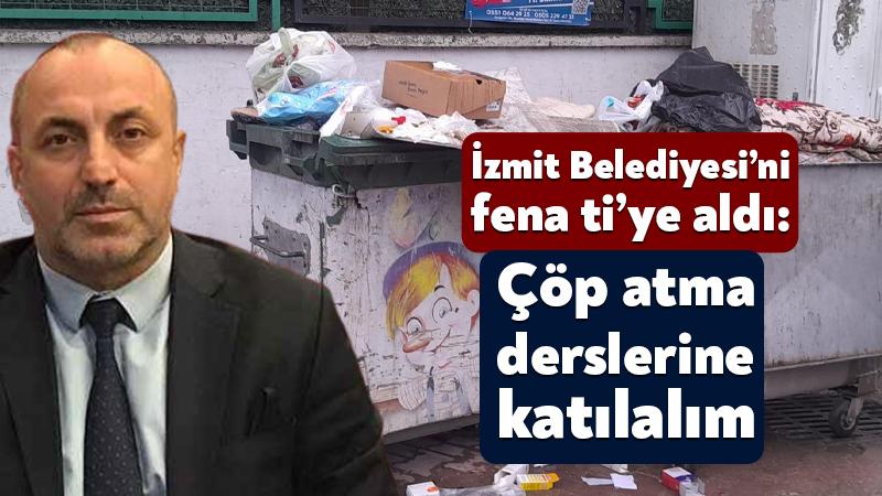 Milliyetçi Hareket Partisi İzmit İlçe Başkanı İlker Kazan, İzmit Belediyesi’ne