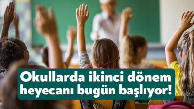 20224-2025 eğitim öğretim döneminin ikinci yarıyılı bugün başlayacak. İki haftalık