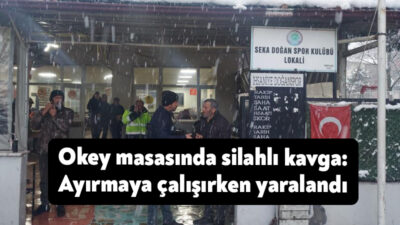 Kocaeli’de okey sayısı ile dalga geçildiğini düşünen şahıs, yan masada