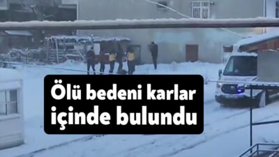 Kocaeli'nin Çayırova ilçesinde 31 yaşındaki adam, karlar içinde hareketsiz halde