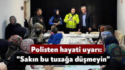 Kocaeli'nin Çayırova ilçesinde polis ekipleri bilgievlerinde eğitim gören öğrencilerin velilerine