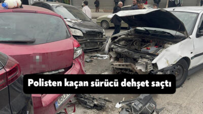 Kocaeli'nin Gebze ilçesinde polis ekiplerinden kaçan otomobil, önce seyir halindeki