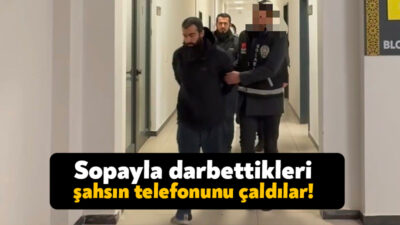 Kocaeli'de bir kişiyi sopayla darbeden ve telefonunu çalan 3 şüpheli