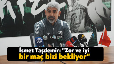 Kocaelispor Teknik Direktörü İsmet Taşdemir, Amed Sportif Faaliyetler maçı öncesi