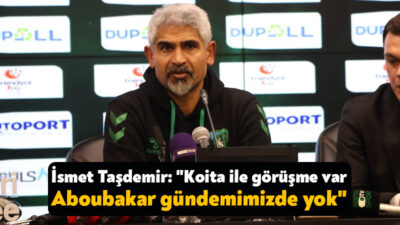 Kocaelispor Teknik Direktörü İsmet Taşdemir, Amed Sportif Faaliyetler maçının ardından