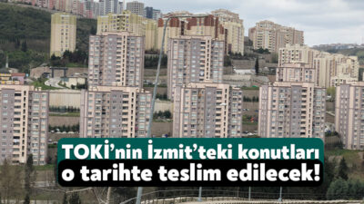 TOKİ’nin İzmit’te yaptığı 167 sosyal konutun teslim tarihleri belli oldu.
