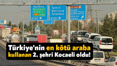 Türkiye'nin en kötü araba kullanan şehri belli oldu, Kocaeli 2.
