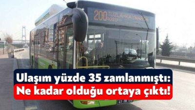 Kocaeli Büyükşehir Belediyesi UKOME toplantısında geçtiğimiz günlerde yaptığı toplantıda ulaşıma