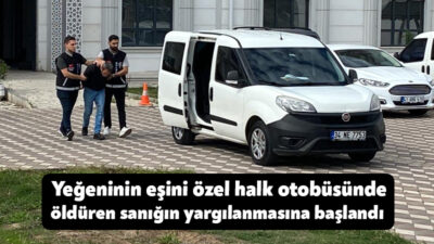 Kocaeli'de yeğeniyle kaçarak evlenen genci, özel halk otobüsünde 15 yerinden