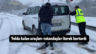 Kocaeli’de yoğun kar yağışı kenti beyaza bürüdü, sabah saatlerinde aniden