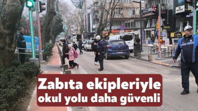 Kocaeli Büyükşehir Belediyesi Zabıta Dairesi Başkanlığı’na bağlı ekipler, öğrencilerin güvenli