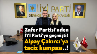 Zafer Partisi Derince İlçe Başkanlığı görevinden istifa eden, daha sonra