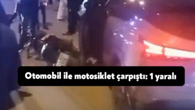 Kocaeli’nin Karamürsel ilçesinde motosikletle otomobilin çarpışması sonucu, motosiklet sürücüsü yaralandı.
