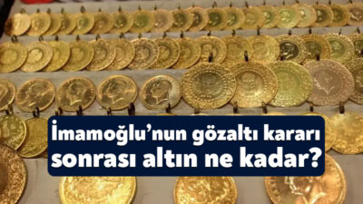 İstanbul Büyükşehir Belediye Başkanı Ekrem İmamoğlu’nun gözaltına alınmasından sonra altındaki