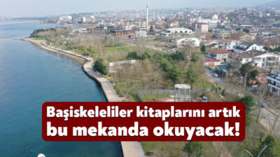 Başiskele Belediyesi, kentin kitapseverlerini Kocaeli’nin en güzel sahillerinden biri olan