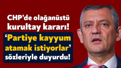 Cumhuriyet Halk Partisi Genel Başkanı Özgür Özel yaptığı açıklamayla 6
